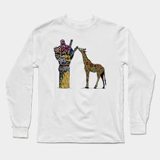 Giraffe and freakshake Long Sleeve T-Shirt